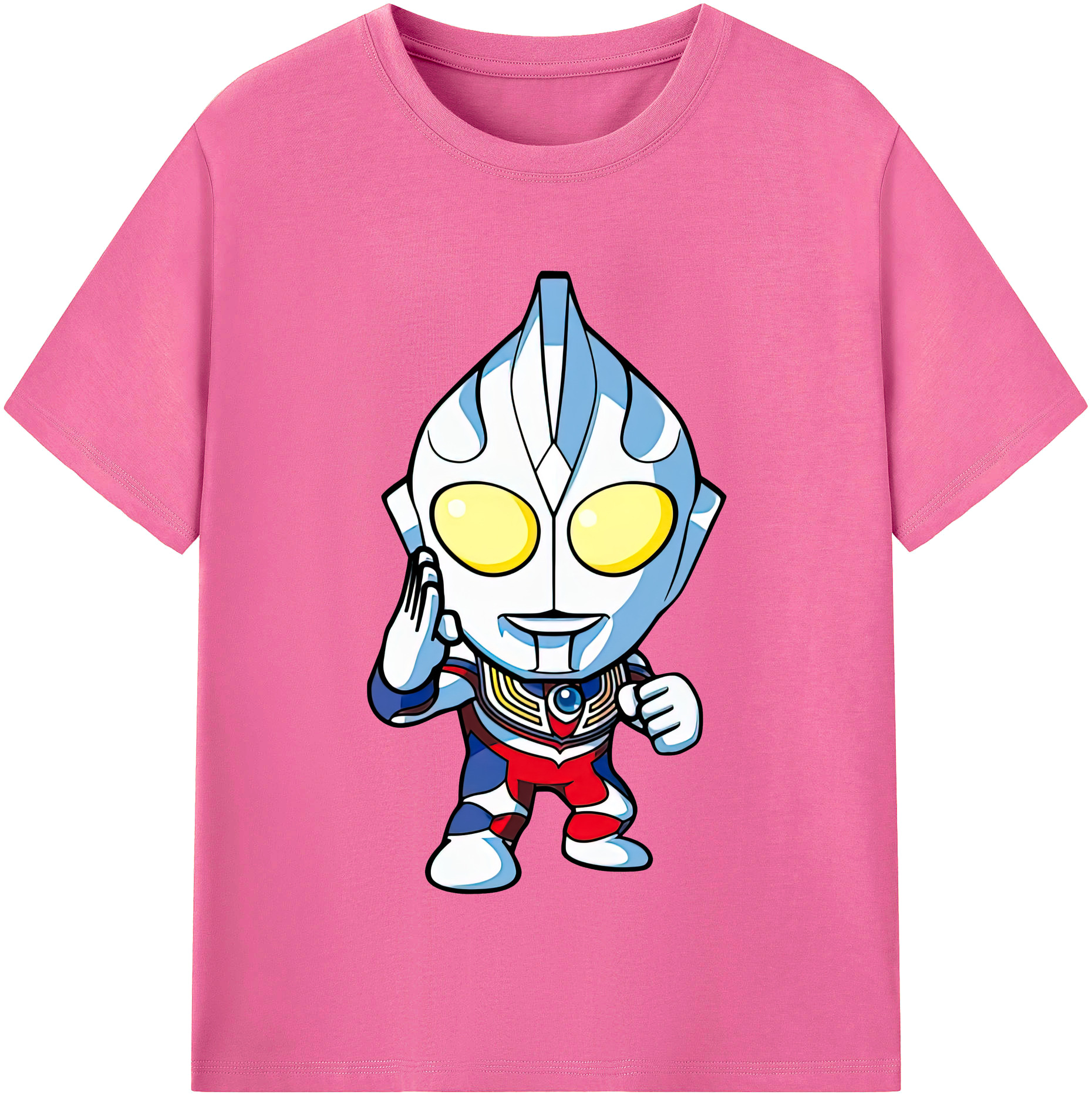 （画像用） ウルトラマン Ultraman レディースカジュアルプリントTシャツ（綿100％）